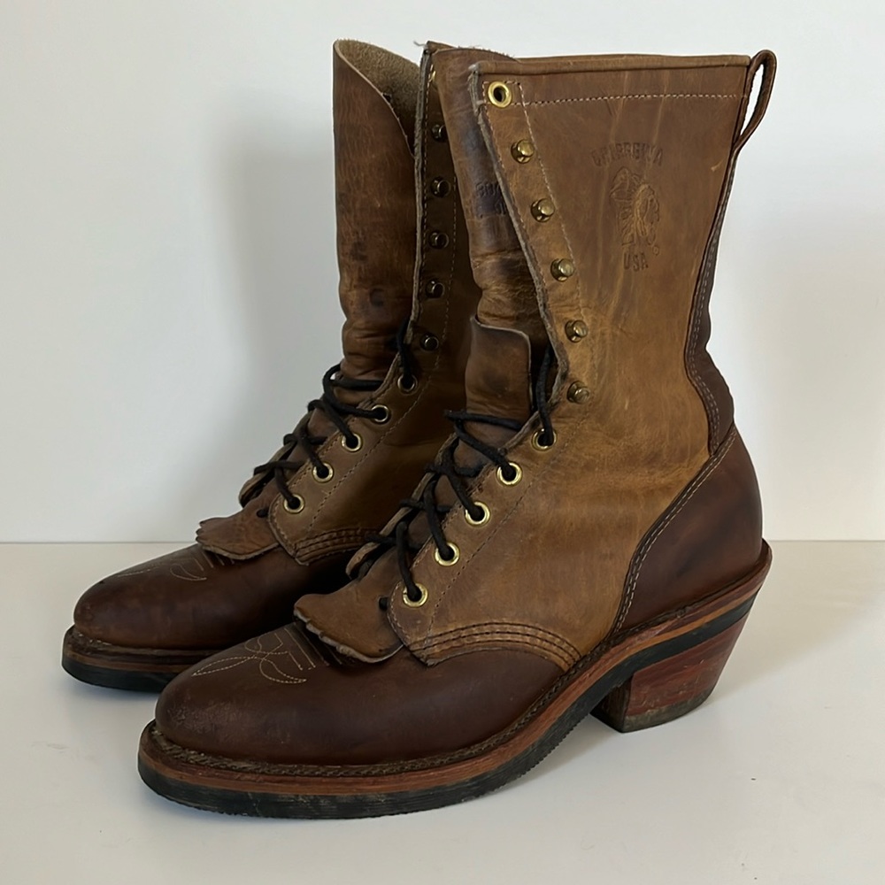 Rare vintage Chippewa Roper style boots 7M